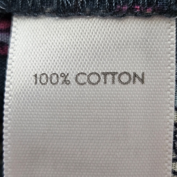 J. Jill Women Floral Pintuck Round Neck 100% Cotton Blouse Medium - Picture 10 of 10